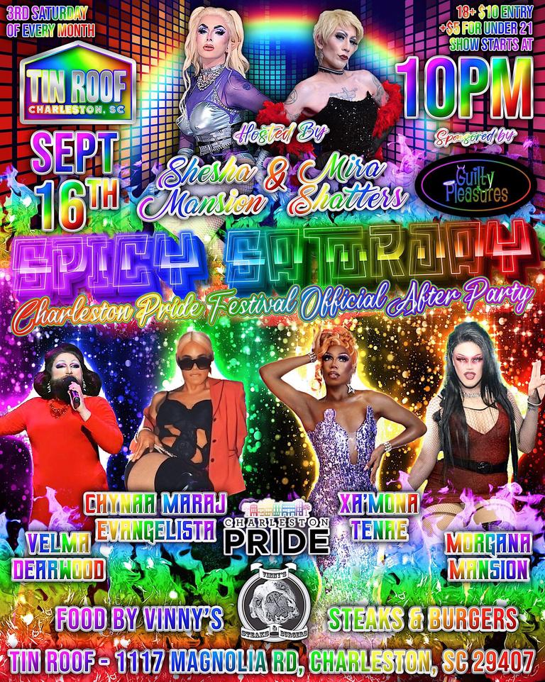 Spicy Saturday Drag Show! Tickets | Tin Roof | Charleston, SC | Sat ...